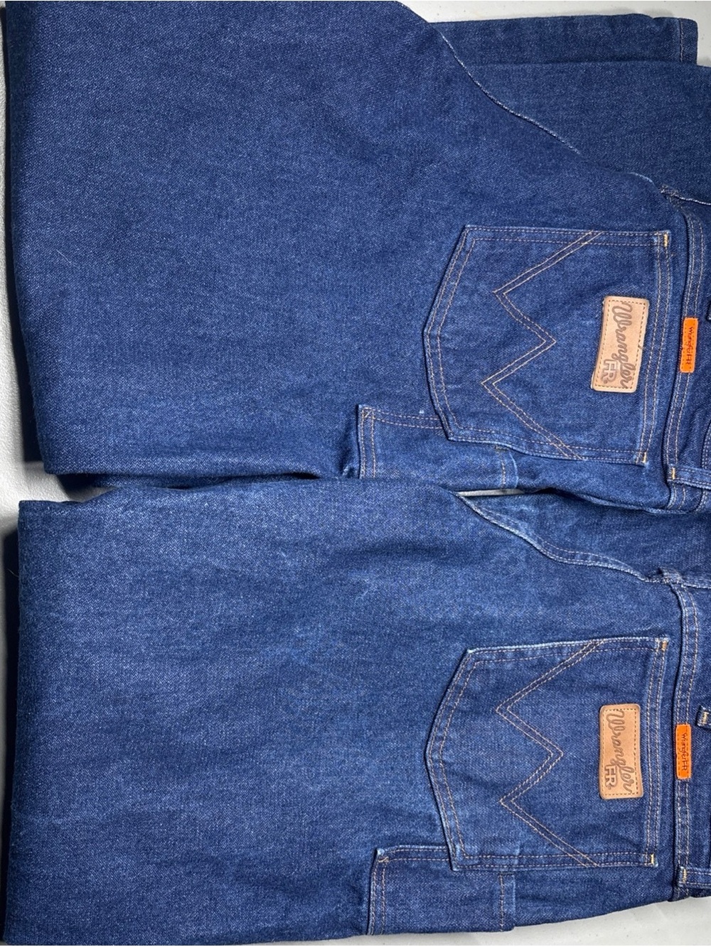 Wrangler FR Relaxed Fit Cat 2 Dark Wash Jeans Size 33X30 Workwear Lot Of 2